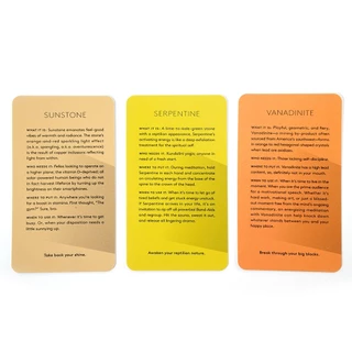 Crystals The Stone Deck - 78 Crystal Cards to Energize your Life New Couple Game Gift
