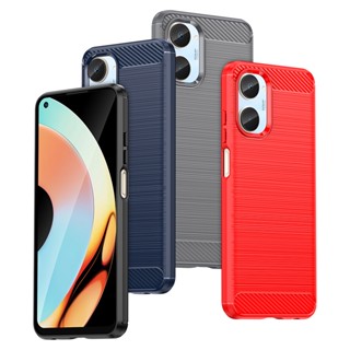 เคสโทรศัพท์ TPU คาร์บอนไฟเบอร์ กันกระแทก สําหรับ Realme 10 10 Pro 10 Pro+ 9 9i 9 Pro 9 Pro+ 5G