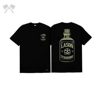 [S-5XL]เสื้อยืดผ้าคอตตอน เสื้อยืดดำ จู เมดิซินา "ซินโดรม" TSHIRT BLACK mL4