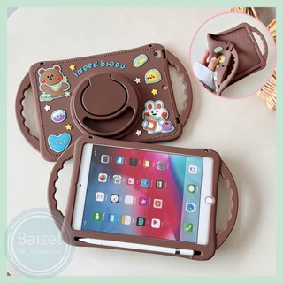 เคสซิลิโคน ลายการ์ตูน พร้อมที่จับ ขาตั้ง สําหรับ iPad Mini 1 2 3 4 5 6 iPad 5th 6th 10th Air1 Air2 Air3 10.5 Air4 Air5 10.9 10.2 2019 Pro 11 2020 2022