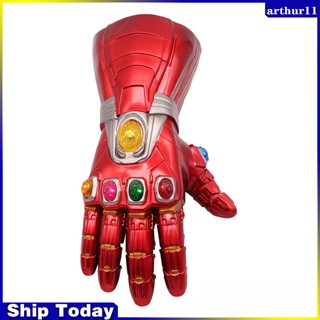 Arthur Thanos ถุงมือไร้สาย มีไฟ Led พร้อมหินถอดออกได้ ของเล่นสําหรับภาพยนตร์มาร์เวล