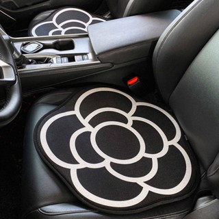 Car Seat Cushion Camellia Personalized Creative Four Seasons Universal Linen Single Piece Goddess Style Car Seat Pad x6hS