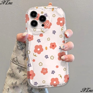 ✅เคสโทรศัพท์มือถือแบบนิ่ม ใส กันกระแทก ลายดอกไม้ สําหรับ iPhone 14 13promax 12 11 7 8p xsxr 07R2