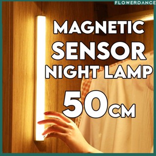 10/20/30/50ซม. Motion Sensor Night Light ไร้สาย Led Light Usb ชาร์จแม่เหล็กตู้เสื้อผ้าตู้โคมไฟ Flowerdance