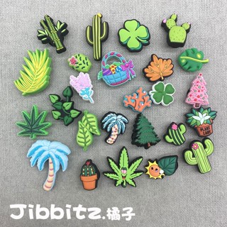 Crocs jibbitz charms การ์ตูนน่ารัก อุปกรณ์เสริมรองเท้า อุปกรณ์เสริมรูแฟชั่น DIY ตกแต่งซีรีส์ Greenery