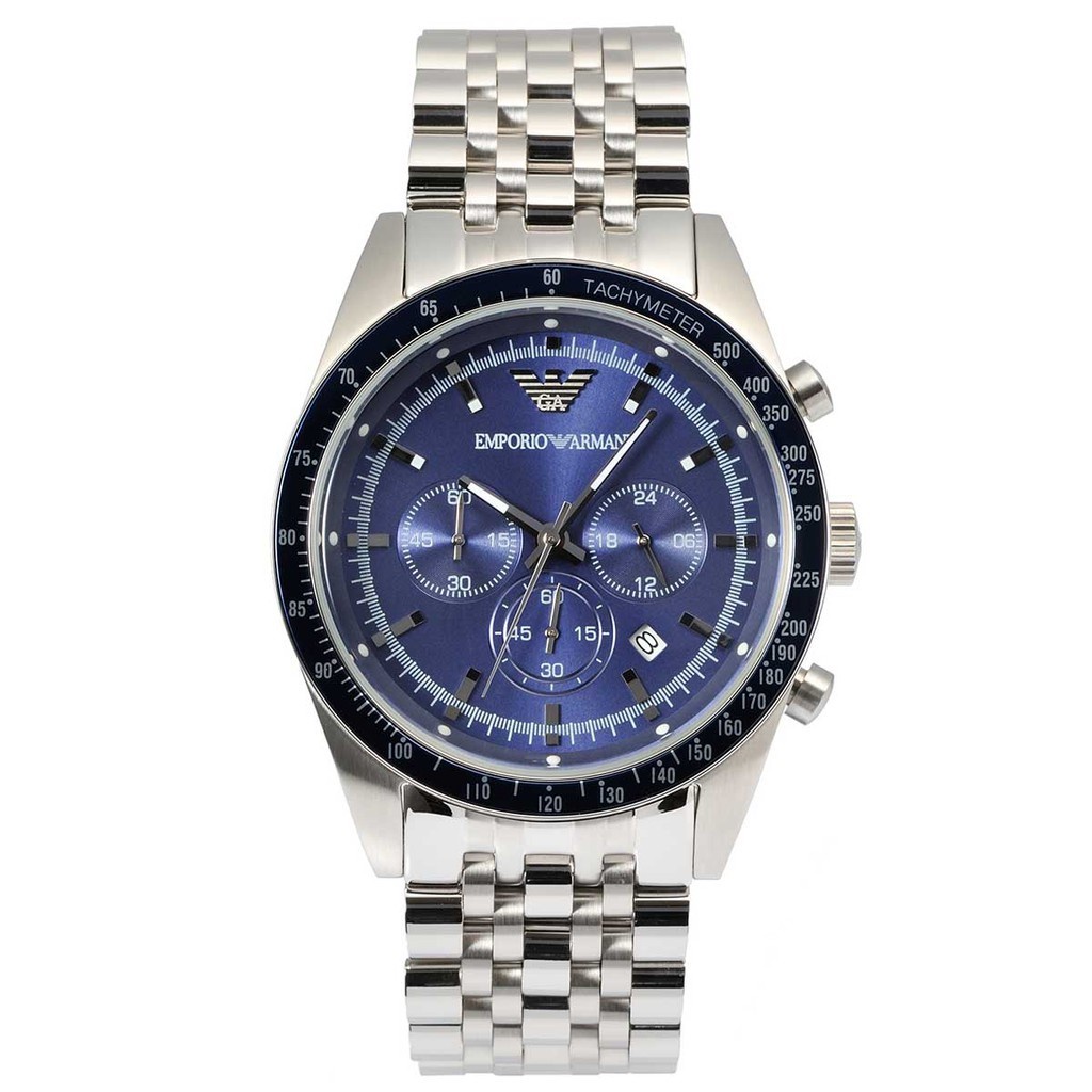 นาฬิกาข้อมือผู้ชาย Emporio Armani Men's Tazio Chronograph Watch Blue AR6072