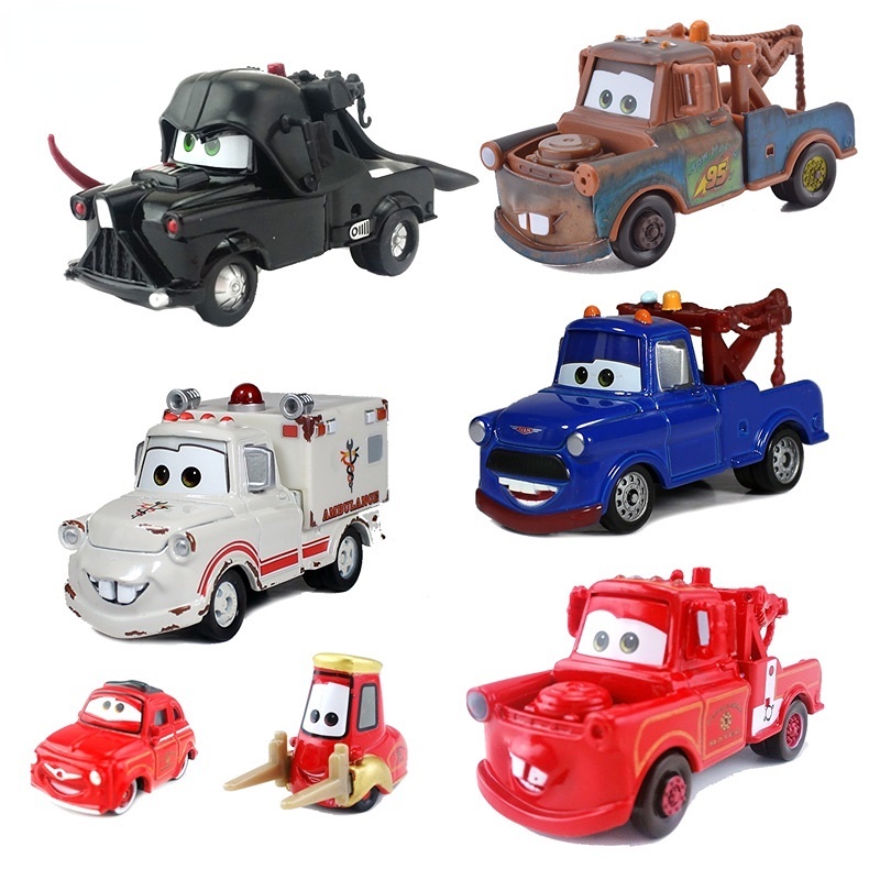 Pixar Cars 3 2 Collection Lightning McQueen แจ็คสันโลหะ สีฟ้า สีแดง สําหรับเก็บเกี่ยว