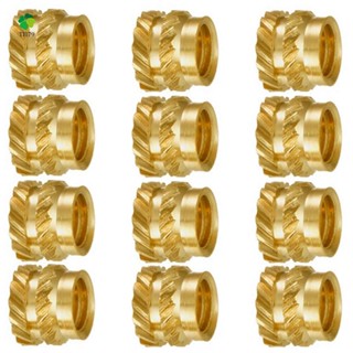 100Pcs M3 Thread Knurled Brass Threaded Heat Set Heat Resistant Insert Embedment Nut,M3X5X4,for 3D Printer Voron 2.4 Etc