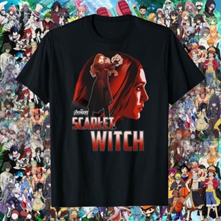 [S-5XL]เสื้อยืด พิมพ์ลาย Marvel Infinity War Scarlet Witch Profile สําหรับผู้ชาย