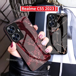 เคสโทรศัพท์มือถือกระจกนิรภัย แบบนิ่ม กันกระแทก สําหรับ Realme C55 2023 C55 C 55 C55 NFC 2023 4G 5G