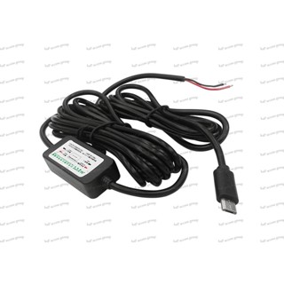 อุปกรณ์รถยนต์ 12V To 5V USB For GPS / Vehicle Recorder สายต่อGPS สายต่อตรง สายเข้า12v /24vออก5v 2A หัว micro usb