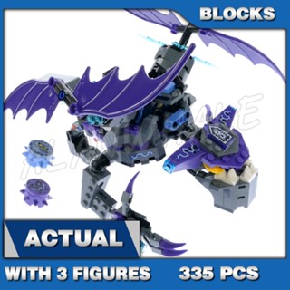 335 ชิ้น Nexo Knights The Heligoyle สัตว์ปีศาจยักษ์แห่งความสุดยอด ปีกหมุนคู่ 10702 ของเล่นบล็อกสร้างสรรค์ ที่เข้ากันได้กับโมเดลก้อนอิฐ 70353