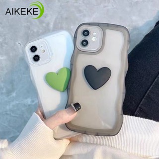 เคสโทรศัพท์มือถือแบบนิ่ม TPU ใส ลายหัวใจ 3D เรียบง่าย สําหรับ OPPO A97 A96 A95 A94 5G Reno 8Z 7Z 8 7 Lite 5Z A93 A93S 5G F11