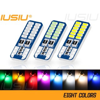 Iusiu หลอดไฟเลี้ยว Led T10 W5W WY5W 168 194 3014 24SMD สําหรับติดป้ายทะเบียนรถยนต์ รถจักรยานยนต์