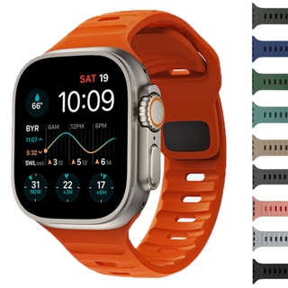 สายนาฬิกาข้อมือซิลิโคน แบบนิ่ม สําหรับ iwatch Band Ultra 49 มม. 44 มม. 45 มม. 42 มม. 41 มม. 42 มม. 38 มม. iwatch Serise 8 7 6 5