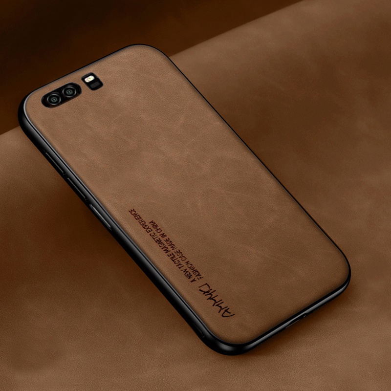 รูปแบบที่เรียบง่ายtpu SoftกันชนซิลิโคนสําหรับHuawei P9 P10 PlusกรณีPuหนังสําหรับHuawei Honor 9 กรณี