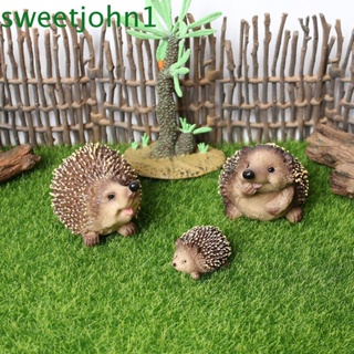 Sweetjohn โมเดลตุ๊กตาเม่นขนาดเล็กของเล่นสําหรับเด็กเพื่อการศึกษา