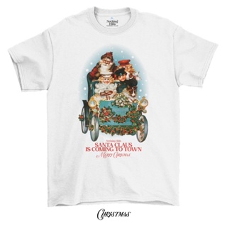 เสื้อยืดลาย  "Santa Claus"  Classic Cotton Unisex by 【Nothing Hills】