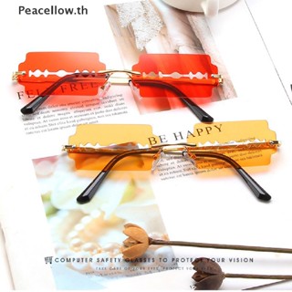 Peacellow แว่นตากันแดด ไร้กรอบ แฟชั่น สไตล์วินเทจ สําหรับผู้หญิง TH