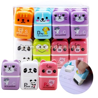 Cute Cartoon RollerColorful Rectangle Eraser Rubber Students Stationery Kids Gifts School Office Correction Supplies