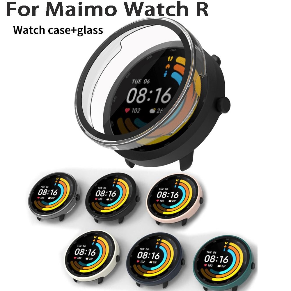 เคส PC + เคสกระจกนิรภัย สําหรับ Maimo Watch R Smart Watch ฝาครอบกันชน