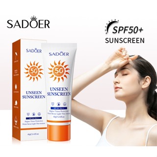 Sadoer SPF50+ PA+++ ครีมกันแดด SPF50 โลชั่นเจล ให้ความชุ่มชื้น ไวท์เทนนิ่ง ไม่เห็นแดด