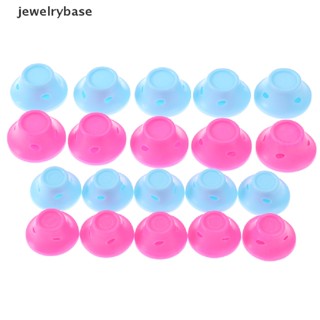 [jewelrybase] โรลม้วนผม ยางซิลิโคนนิ่ม ไม่มีความร้อน 10 ชิ้น