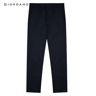 GIORDANO กางเกงสแล็คผู้ชาย Mens Low Rise Slim Pants 01112047