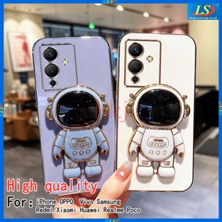 เคส infinix Note 12 Pro 5G เคส infinix Note 12 G96 / 10 Pro / 12 G88 / Note 12 2023 infinix Smart 6 HD / 5 / 6 เคสโทรศัพท์มือถือ ลายนักบินอวกาศ Nasa พร้อมขาตั้ง สําหรับ YHYC