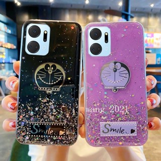 พร้อมส่ง ใหม่ เคสโทรศัพท์มือถือแบบนิ่ม ใส แต่งกลิตเตอร์ดาว ท้องฟ้ากลางคืน หลากสี สําหรับ Honor X7a X8a X9a X6 X8 5G 2023