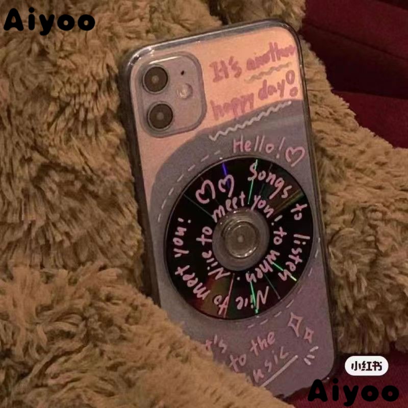 Xiaohongshu ใหม่ เคสป้องกันโทรศัพท์มือถือใส แบบนิ่ม ลายกราฟฟิตี้ สําหรับ Apple iPhone 12pro xs 11 8p xins