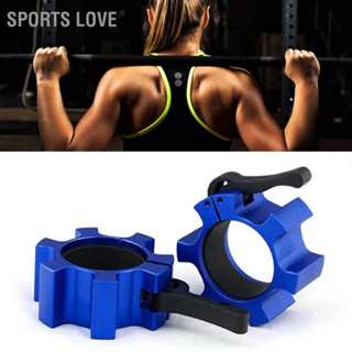 Sports Love 2PCS 50mm Barbell Collar Lock อลูมิเนียมอัลลอยด์ Quick Release Locks คลิปปลอกคอสำหรับการฝึกออกกำลังกายเพาะกาย