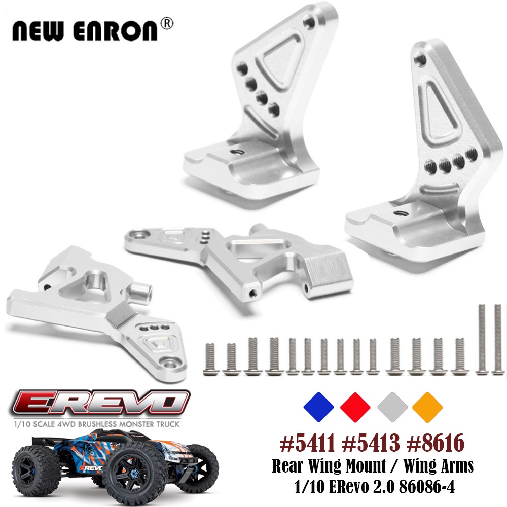 Ajustable ด้านหลัง Wing Mount/ปีกแขน 5411 5413 8616 สําหรับ RC รถอะไหล่ Traxxas 1:10 ERevo 2.0 VXL B