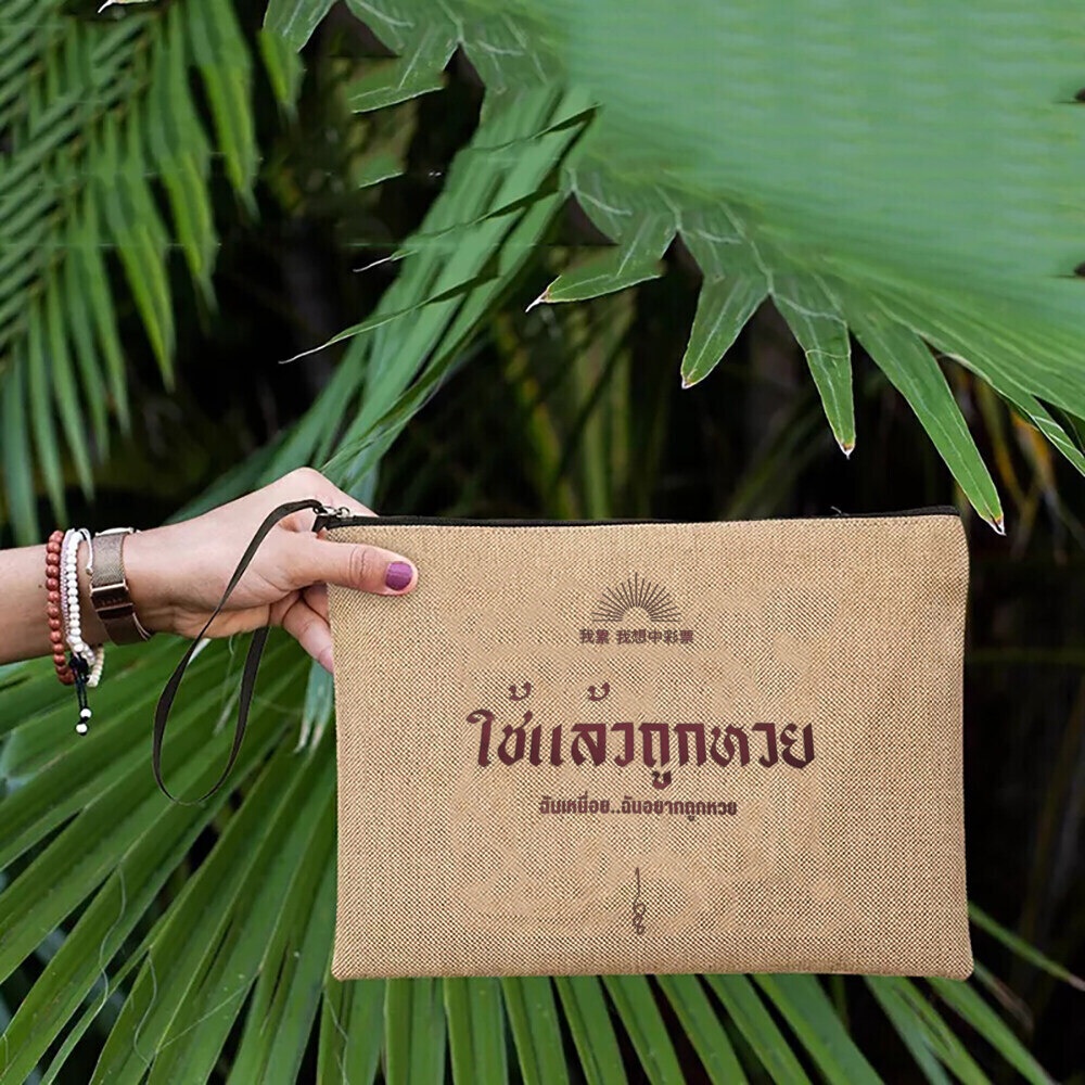 กระเป๋าถือ ทรงคลัทช์ พิมพ์ลาย มีสายรัดข้อมือ สําหรับใส่เหรียญ กุญแจ แฟชั่นสําหรับสตรี