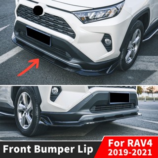 ชุดอุปกรณ์เสริมสปอยเลอร์ คาร์บอนไฟเบอร์ ติดกันชนหน้า สําหรับ Toyota RAV4 2019 2020 2021