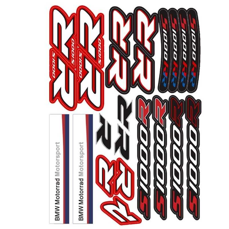 S1000RR S1000 RR สติกเกอร์สะท้อนแสงรถจักรยานยนต์รูปลอกสําหรับ BMW S1000RR S1000 RR 摩托车贴纸贴花油箱贴