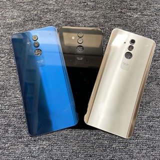 สําหรับ Huawei Mate 20 Lite ฝาครอบแบตเตอรี่กระจกด้านหลัง แผงประตูด้านหลัง เลนส์กล้อง พร้อมเทปกาว SNE-LX1 LX2 LX3