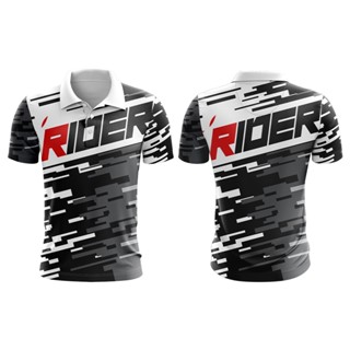 เสื้อโปโลแขนสั้น ลาย Axellent Rider Jersey Sublimation Baju Keluarga สําหรับทุกเพศ ไซซ์ XS-3XL 2023