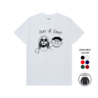 เสื้อยืด พิมพ์ลายวง Kurt &amp; Ernie