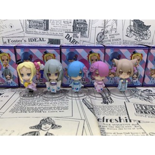 ((พร้อมส่ง) ฟิกเกอร์ตุ๊กตาไข่ Zero-Starting Life in Another World Ram Emilia Rem Rem Q Version ME5Q 5 กล่อง