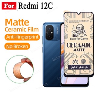 ฟิล์มกระจกนิรภัยกันรอยหน้าจอ แบบนิ่ม ผิวด้าน สําหรับ Xiaomi Redmi 12C 10C Redmi Note 11 Pro Plus 5G Note 10 Pro Note 9 Pro Note 8 Pro Note 10s 9s 9T 9C 9A