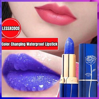 LESSXCOCO Moisturizing Lipstick Not Greasy Not Dry Color Changing Waterproof Lipsticks 24h Long Lasting Color Female Makeup