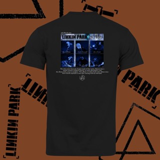 เสื้อยืดแขนสั้นDistro เสื้อยืด Linkin Park โอเครมพืชออก-ดำขาวน้ำเงินคุณภาพสูง Premium JS_001S-5XL