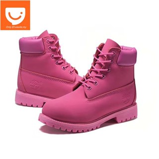 TIMBERLAND Xi230308 รองเท้าบูทมาร์ติน แบบหนัง หุ้มข้อเท้า เหมาะกับใส่กลางแจ้ง แฟชั่นสําหรับผู้หญิง ส่งฟรี