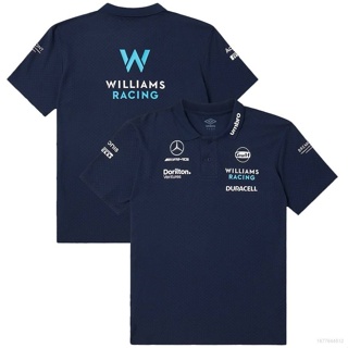 เสื้อยืดโปโลแขนสั้นลําลอง พลัสไซซ์ ลาย HQ1 2023 F1 Team Williams Racing สําหรับผู้ชาย และผู้หญิง QH1