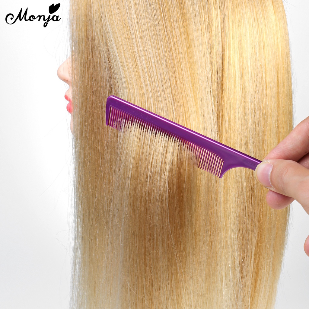 Monja Professional Plastic Pointed Tail Comb Anti-static Hair Style Rat ...