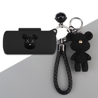 Bose SoundSport Free Case Cartoon Bear Keychain Pendant Bose SoundSport Free Silicone Soft Case Protective Case Shockproof Case Protective Case Creative Animation One Piece Pendant Bose SoundSport Free Cover Soft Case