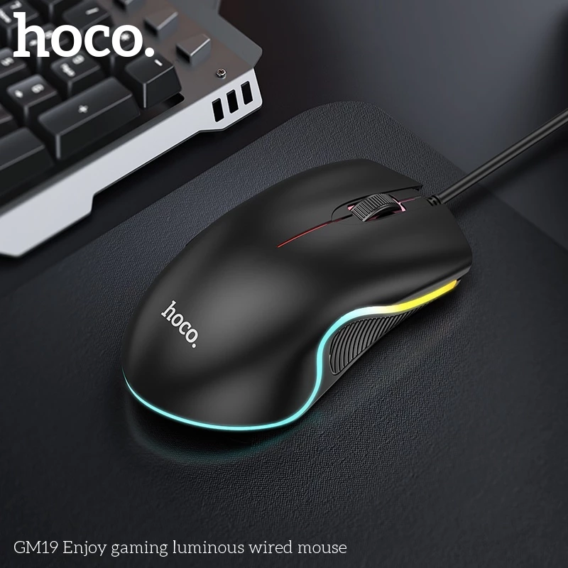 เมาส์เกมมิ่ง Hoco GM19 มีสาย ไฟ RGB thumbnail 9