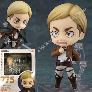 โมเดลฟิกเกอร์ อนิเมะ Final chapte Attack on Titan Nendoroid 775 Erwin Smith Change Face สําหรับตกแต่งบ้าน