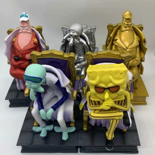 ((พร้อมส่ง) Pirate GK Three Generals Resonance SpongeBob SquarePants Pie Big Star Akainu Aokiji Yellow Ape Crab Warring States กล่อง Fi